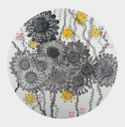 孙卫华作品 《微生点线面》 规格：50cmx50cm